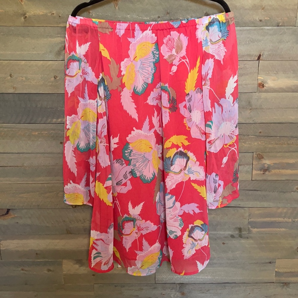 Off the shoulder flower dress